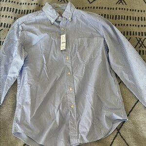 Men's Blue Striped Shirt